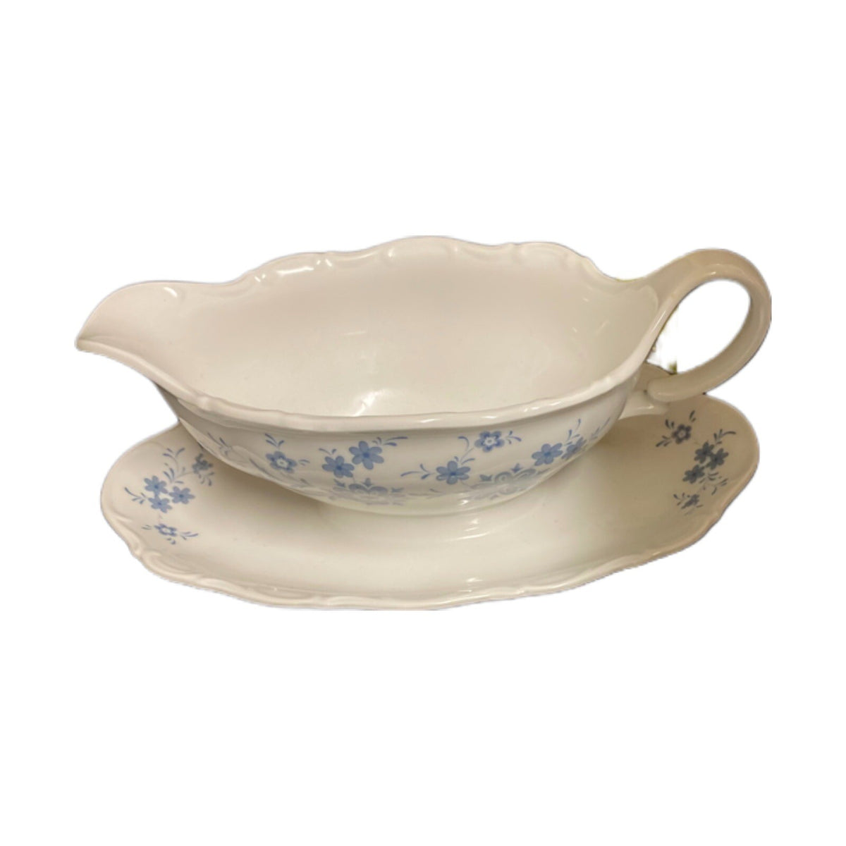 Seltmann CHRISTINA Weiden Gravy Boat Underplate Bavaria W. Germany Porcelain