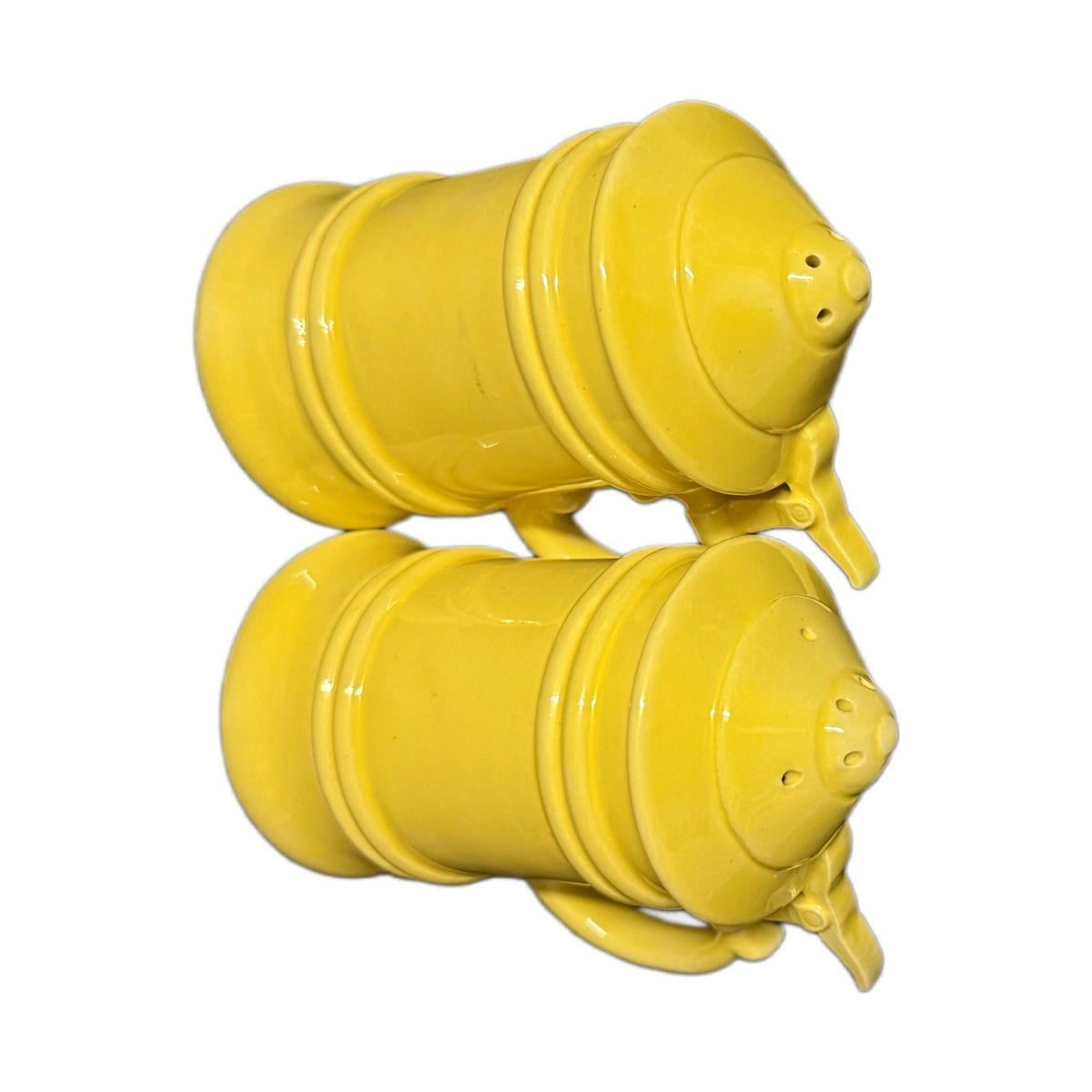 Vintage Butternut Salt & Pepper Shakers Yellow Ceramic No Stoppers Set 2