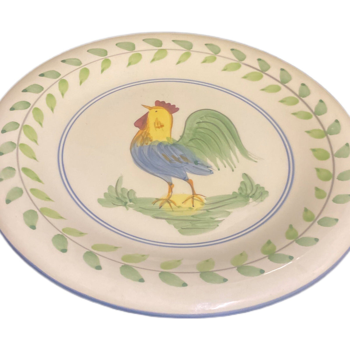 World Market Rooster Salad/ Dessert Plates Set of 7 Ceramic Farmhouse 7¾”D