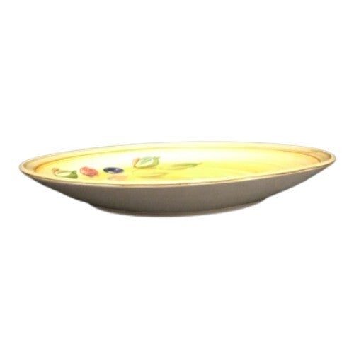 Gibson ROMAN OLIVE 6 Dinner Plates 10 1/8” Hand Painted Yellow Olive Design