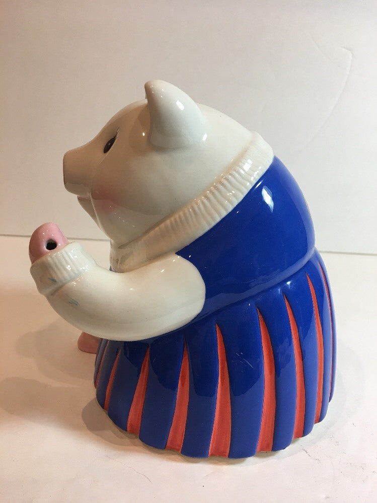 Mud Pie Gators Piggy Coin Savings Bank Collectible Hand-Crafted Ceramic