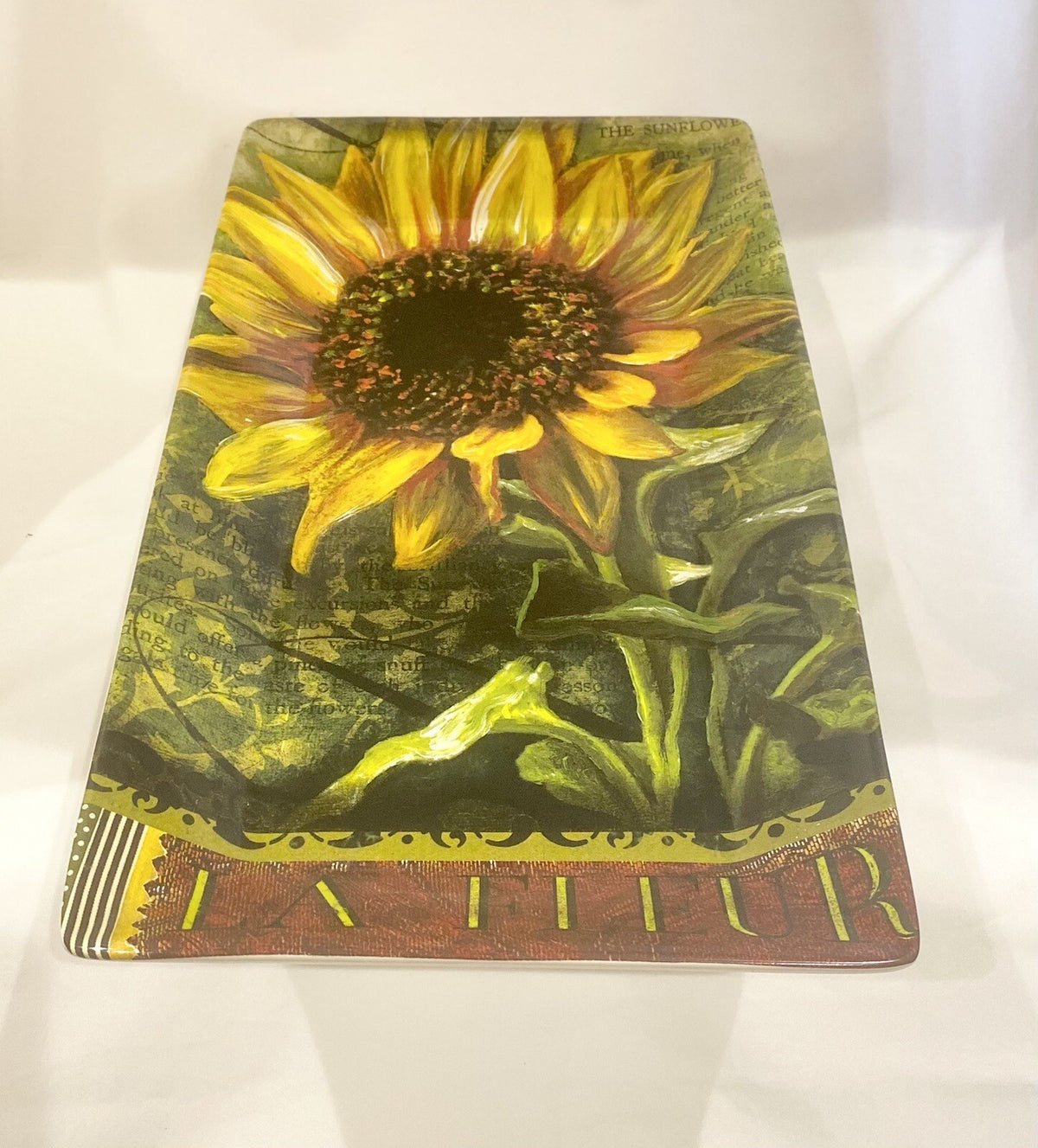 Certified Intl. LORI SIEBERT Vintage Sunflower La Fleur Dinnerware Collection