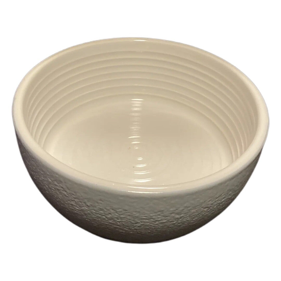 SPOT BRAND Dog Bowl PET Food Water Ceramic Dish Gray & White WOOF Bone