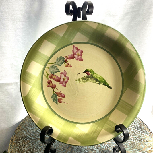 LENOX SUMMER GREETINGS 1-Dinner Plate Ruby-Throated Hummingbird 10 3/4”D