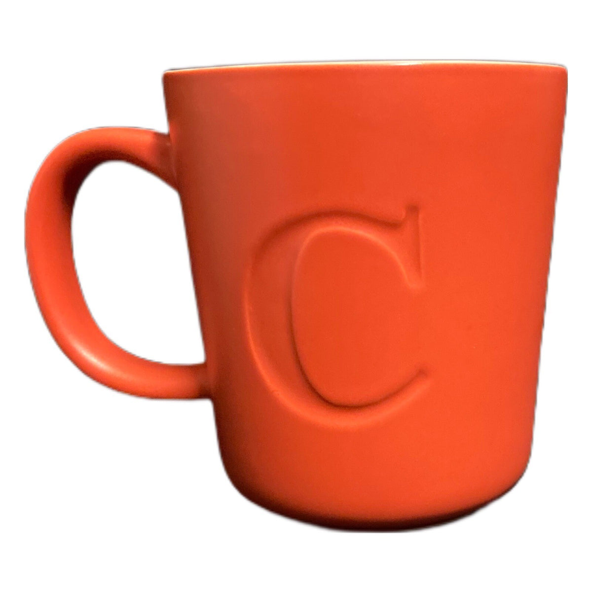 Threshold Mug Monogram Initial C Letter Alphabet Stoneware Coffee Tea Cup 12 oz.