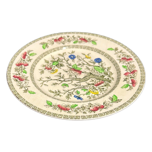 Alfred Meakin INDIAN TREE Plate Staffordshire England Vintage Porcelain Floral