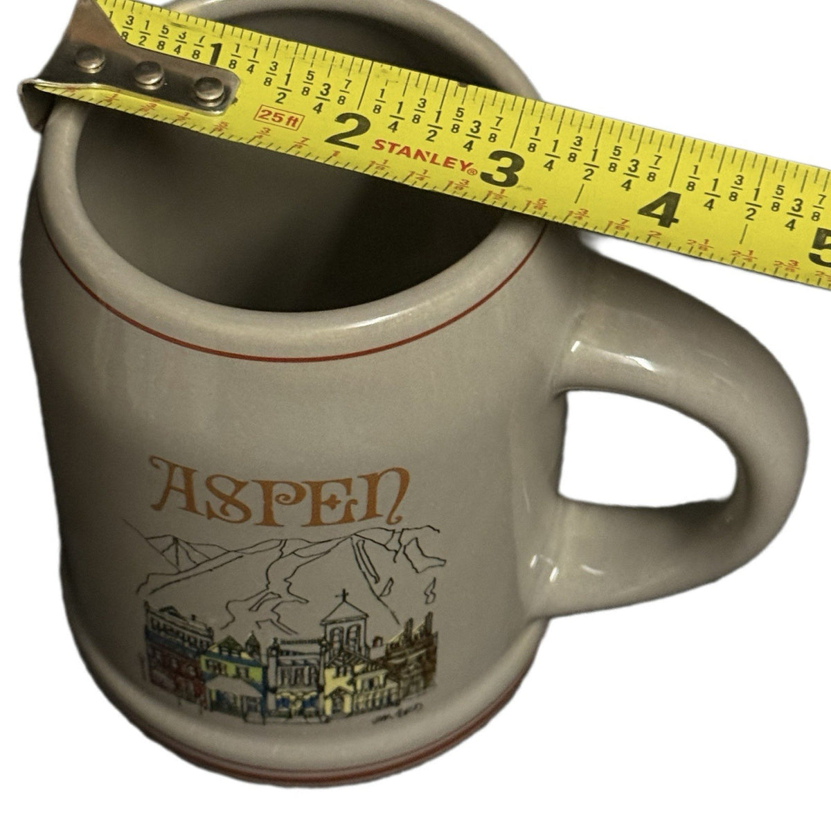 Vintage ASPEN Beer Stein Tankard Mug by Jim Ford Collectible Pottery