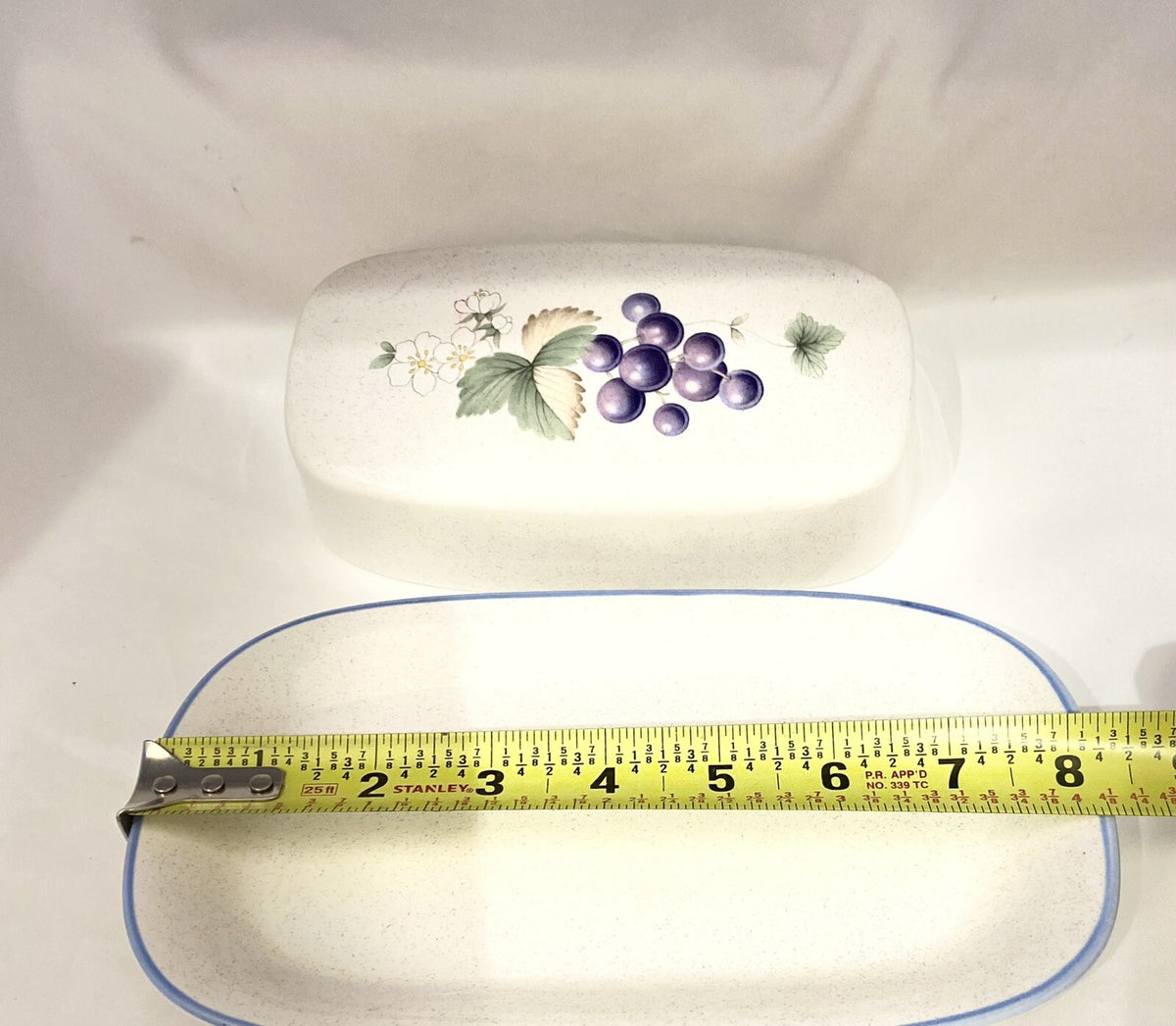 Savoir Vivre "LUSCIOUS" Covered Ceramic Butter Dish Japan JJ017 Oven To Table