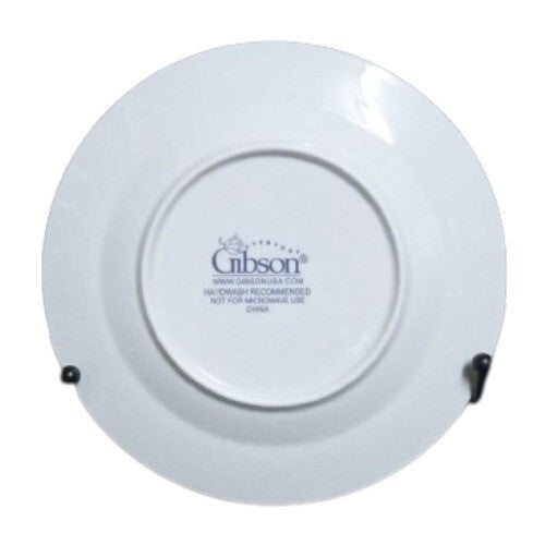 Gibson GOLDEN EMBRACE Salad Plate 7 1/8” D Gold Ring Embossed Curves On Rim