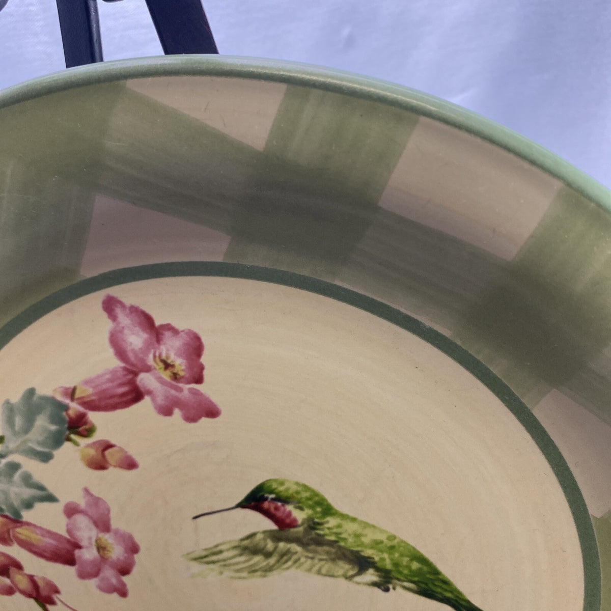 LENOX SUMMER GREETINGS 1-Dinner Plate Ruby-Throated Hummingbird 10 3/4”D