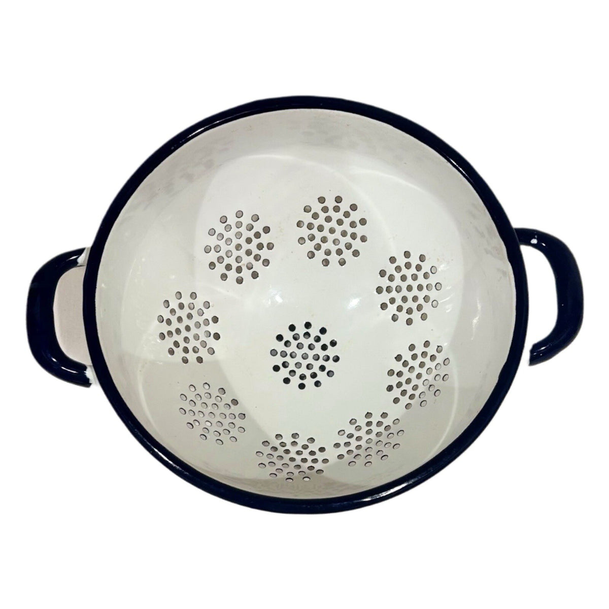 Villeroy & Boch Enamel COLANDER Fruits Vegetables Black Accent Trim & Handles