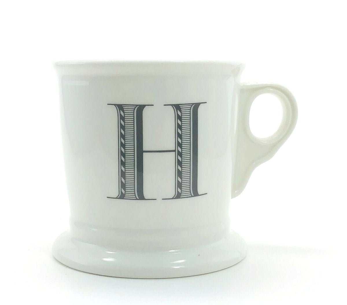 ANTHROPOLOGIE Monogram Mug Personalized Name Coffee Cup Initial Letter 12 fl. oz