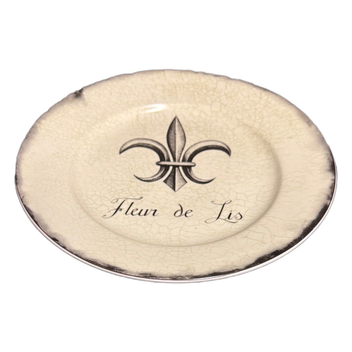 Santa Barbara Marco Fabiano Paris Plates Set of 4 Eiffel Arc Fleur 8.25” Decor