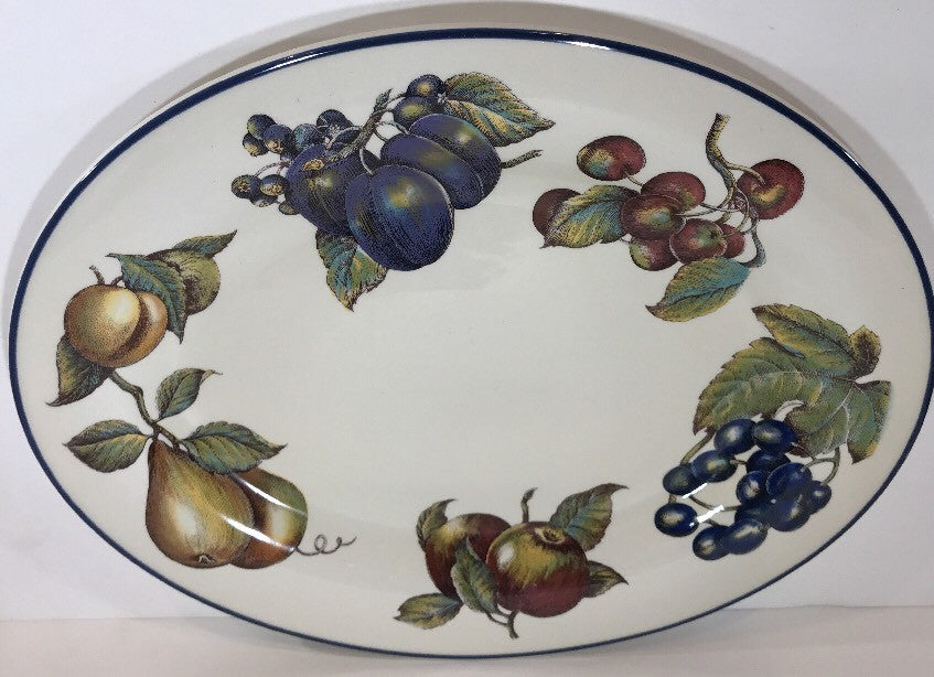 Pier 1 Imports Macintosh 14" L Oval Serving Platter Earthenware - England