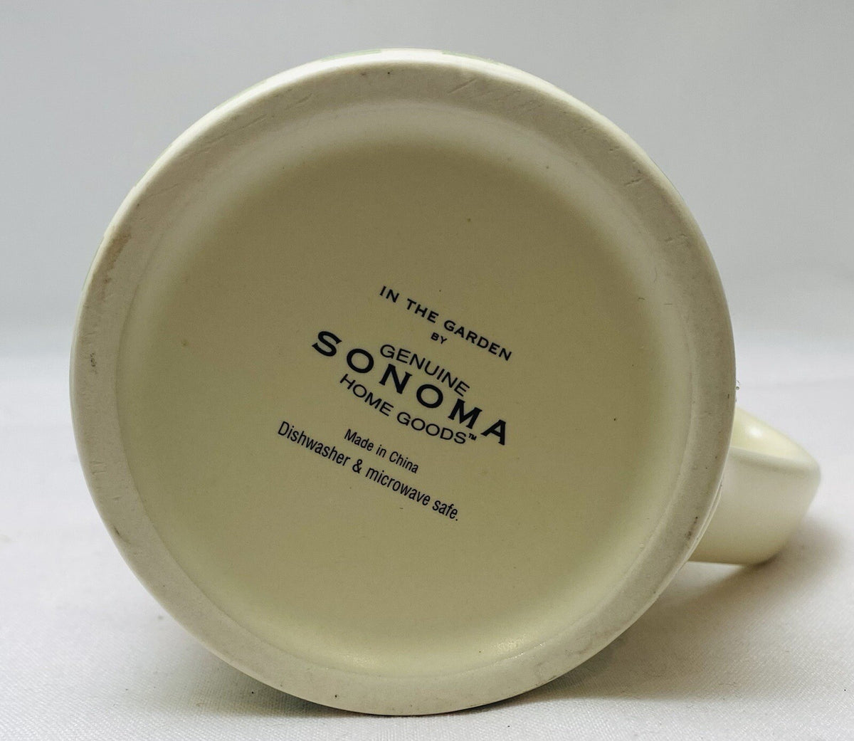 Sonoma In The Garden Mug Green Check Birdhouse Watering Can Coffee Cup