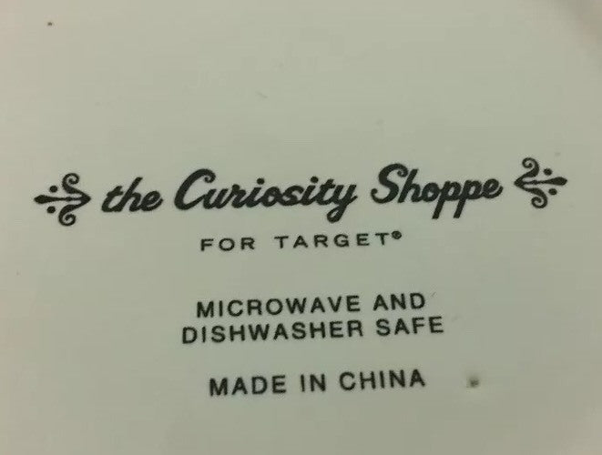 Target CURIOSITY SHOPPE Mt. RUSHMORE Hot Chocolate Cup Soup Mug Blue Interior