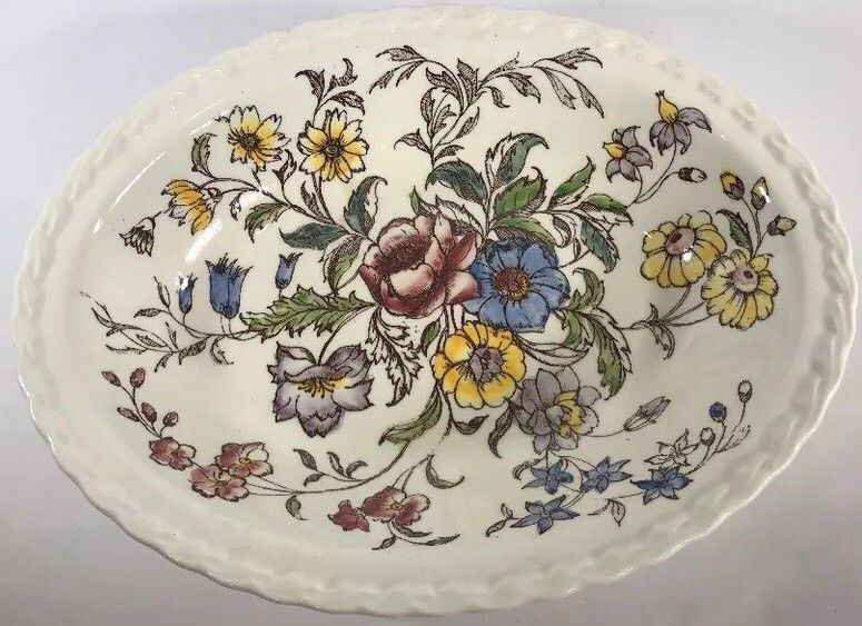 Vintage Vernon Kilns MAY FLOWER Hand Painted Dinnerware Collection USA