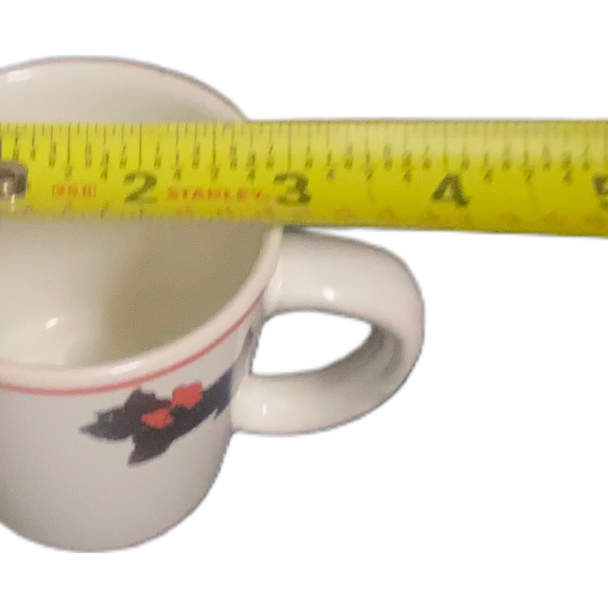 COOK LINE PARIS Mug Scottish Terrier Scottie Dog Puppy Red Bow Coffee Tea Cup