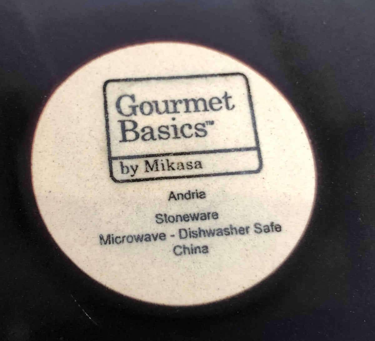 Mikasa Gourmet Basics ANDRIA Stoneware Dinnerware Collection Brown