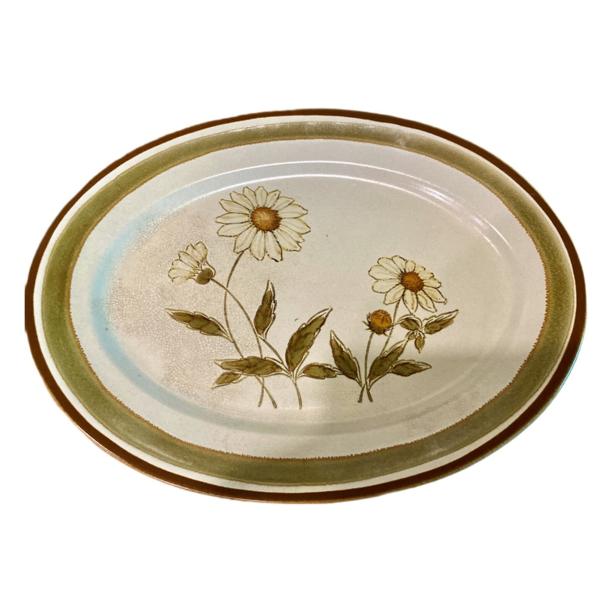 Vintage COUNTRY ROADS Platter Stoneware Serving Dish COUNTRY MORN Collection