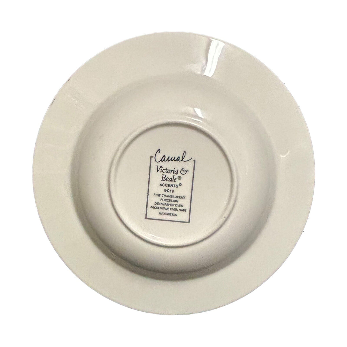 Victoria & Beale 4-Rim Soup Bowls Casual ACCENTS 9019 Porcelain Pasta Dish