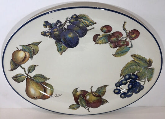 Pier 1 Imports Macintosh 14" L Oval Serving Platter Earthenware - England
