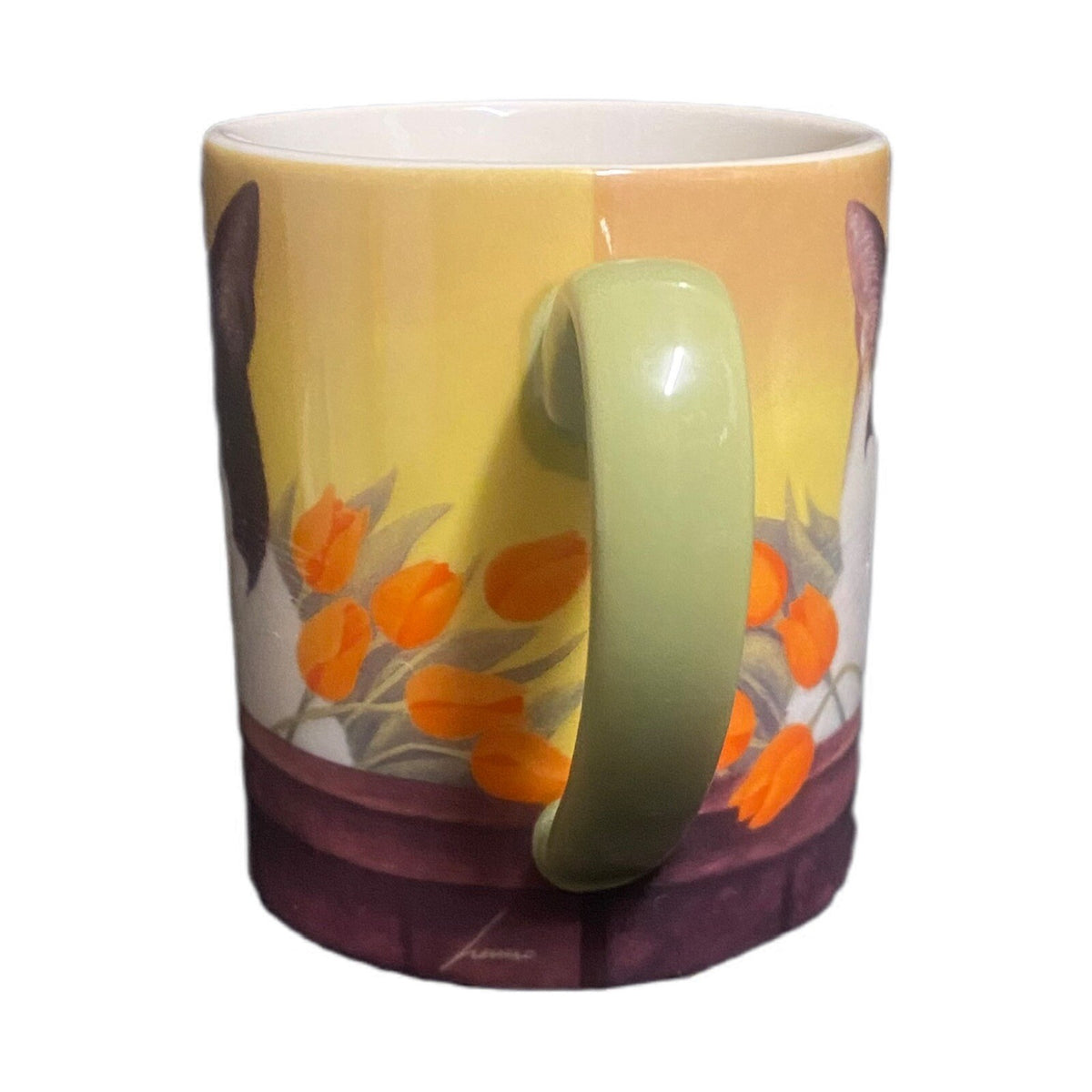 Lang & Wise Mug Cat ISIS BIRKENSEER Coffee Tea Cup By Lowell Herrero 2012