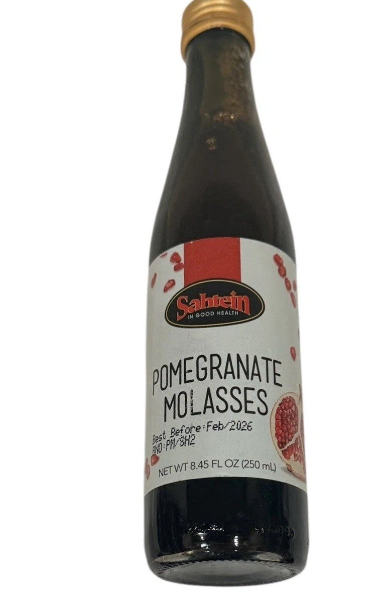 Sahtein Pomegranate Molasses 8.45 fl oz | Sweet & Tangy Syrup Product Of Jordan