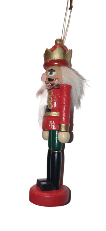 Christmas Wooden Nutcracker King Soldier Figurine 5” Red Green Holiday Decor