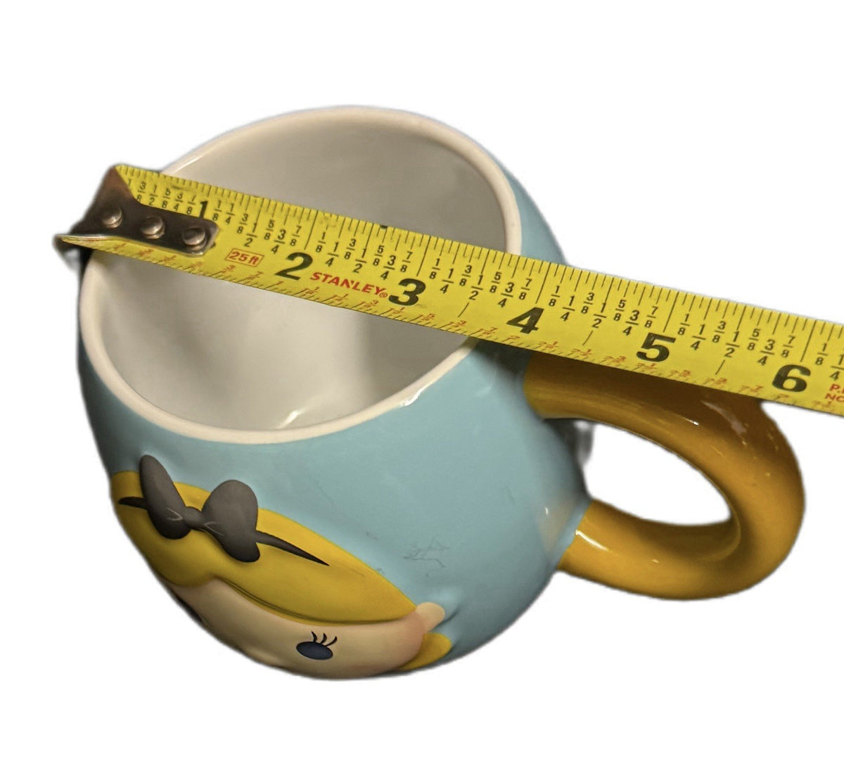 Disney Tsum Tsum Alice in Wonderland 3D Ceramic Mug – Blue & Yellow Cup