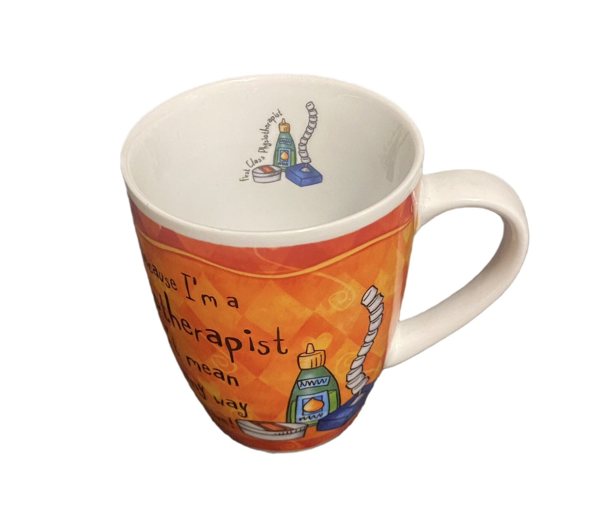 History & Heraldry Mug FIRST CLASS PHYSIOTHERAPIST Fine Porcelain Coffee Tea Cup