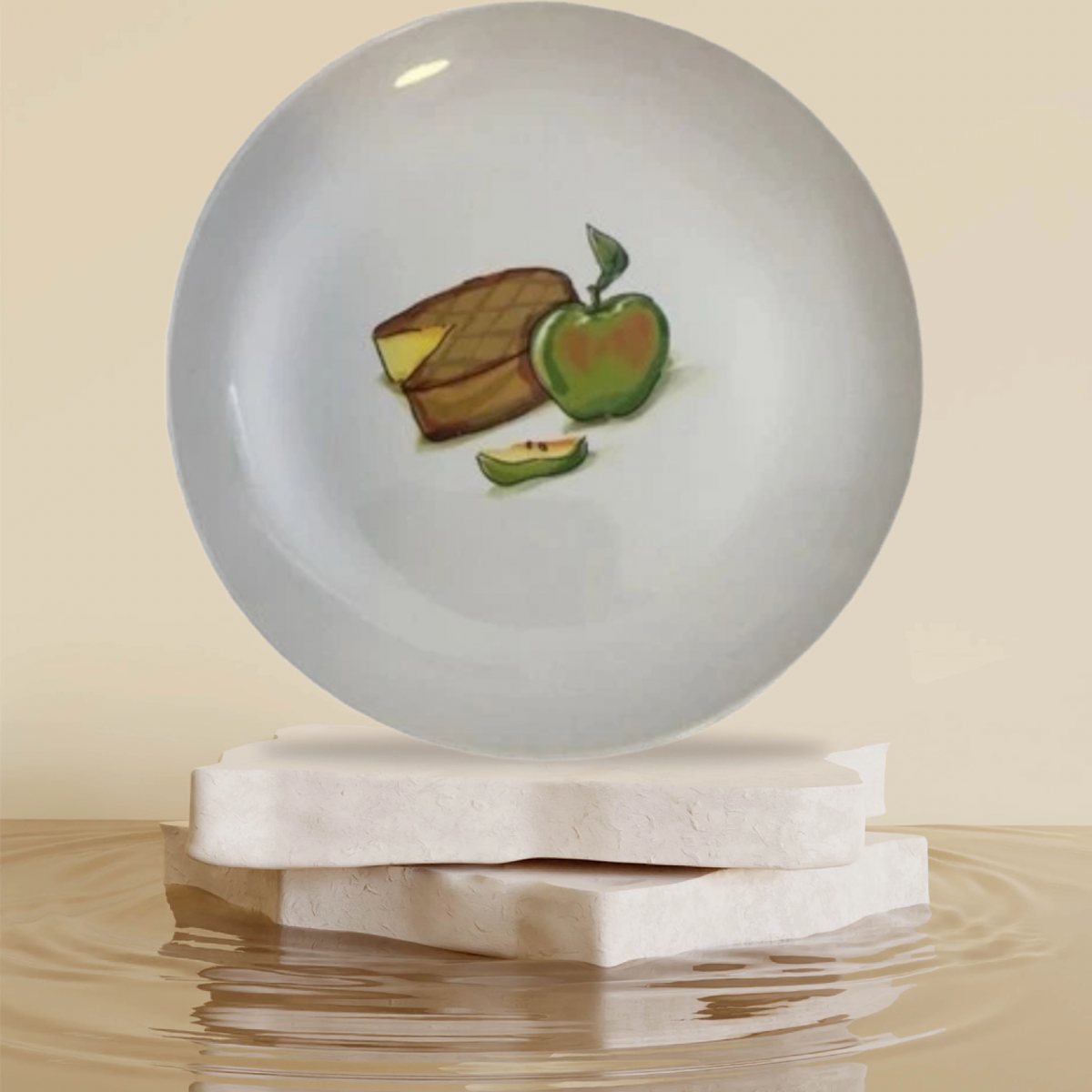 DesignPac Cheese & Fruit Plates Set of 5 – 6 5/8” D  2006 Morgan Newbury