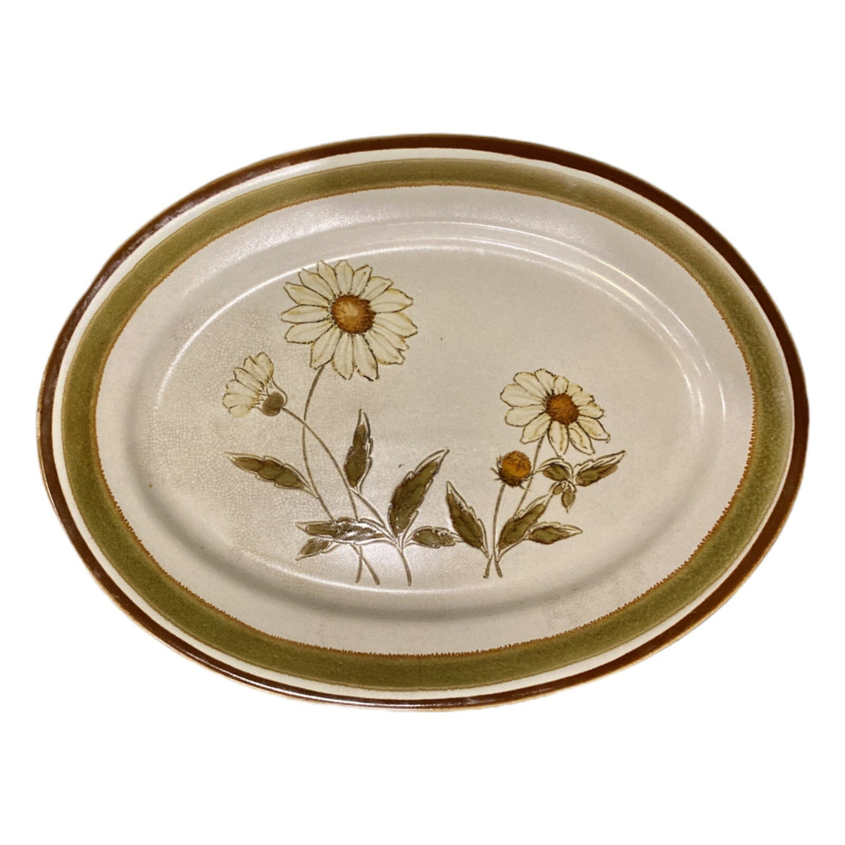 Vintage COUNTRY ROADS Platter Stoneware Serving Dish COUNTRY MORN Collection