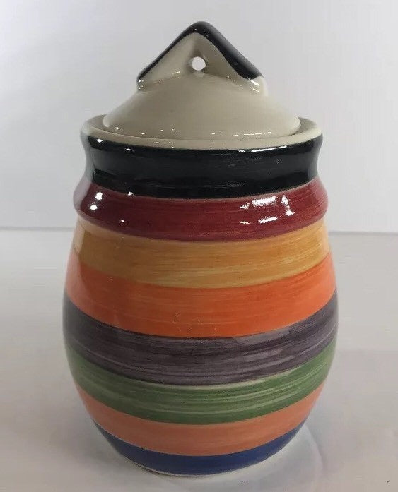 Philippe Richard Rondo Hand Painted Multicolor Canister Set of 3 or Shakers Set