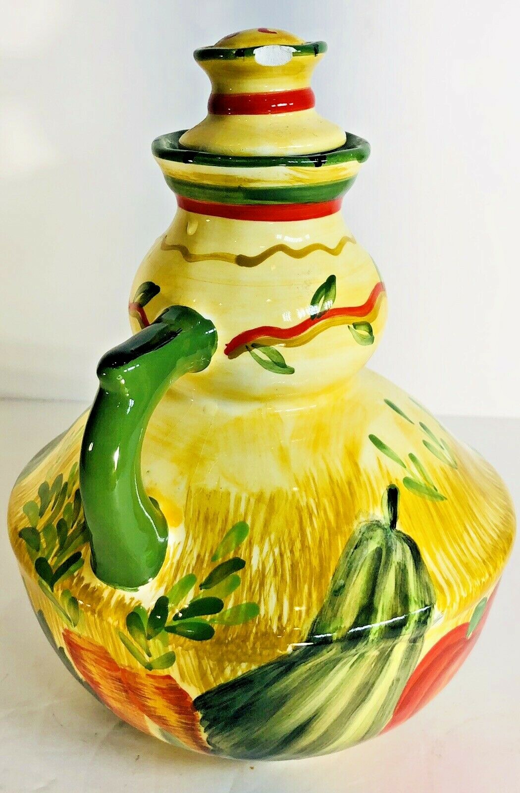 Pamela Gladding Certified International Lidded Cruet Collection 8 3/4”H