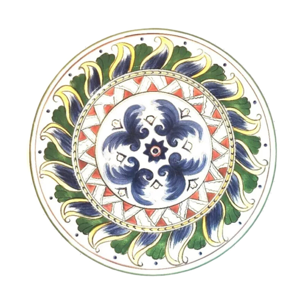 Tabletops Unlimited DERUTA 4-Salad plates Hand-Painted Ceramic Dessert Dish