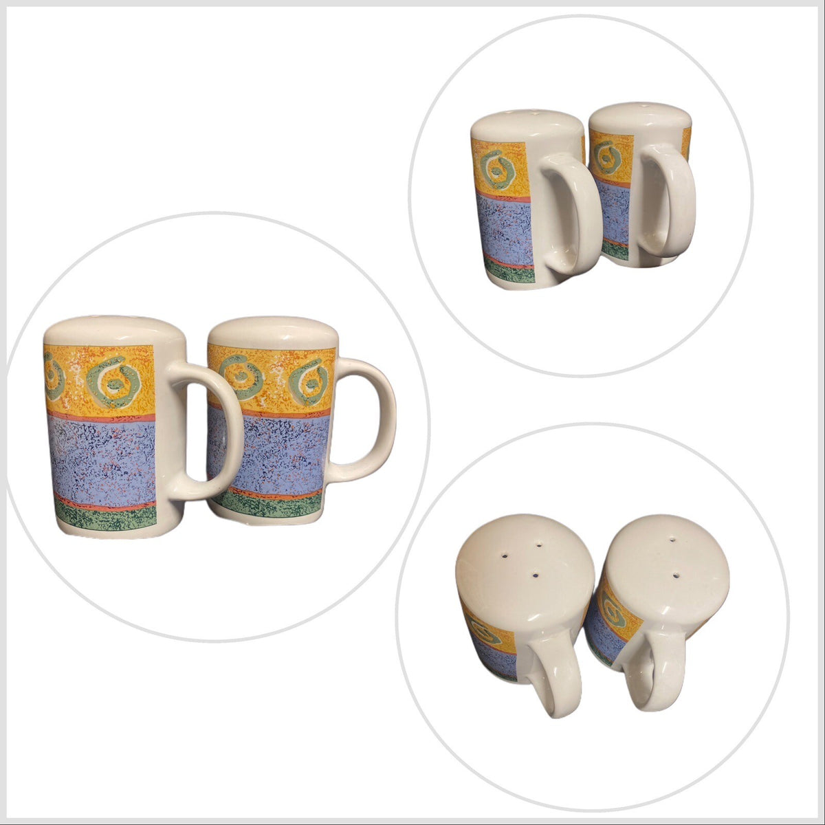 Sakura MALAGA Stove Top Salt & Pepper Stoneware Shakers