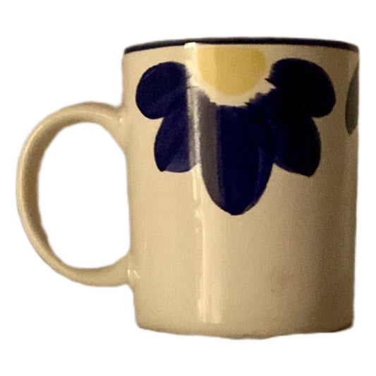 Set of 3 International Tableworks Blue Napoli Mug Stoneware Coffee Cups 153