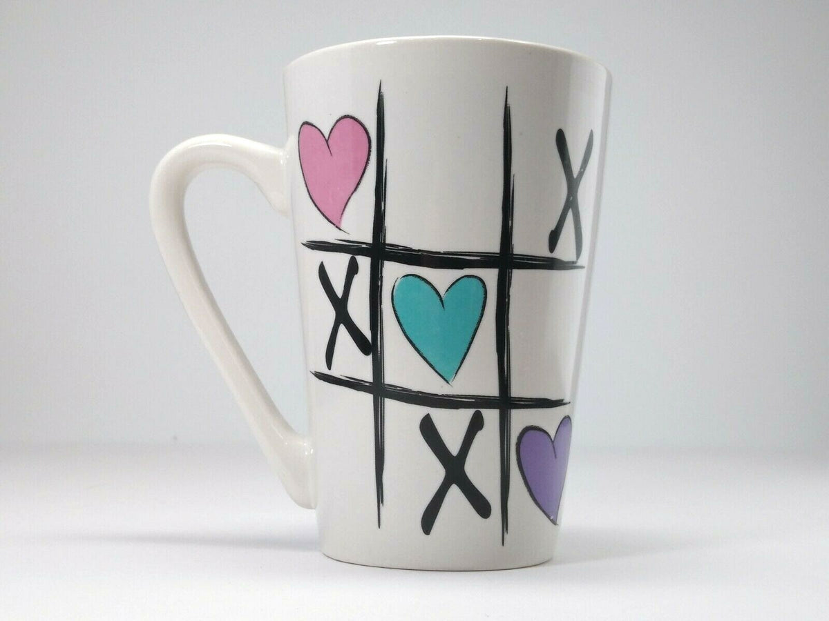 MTY INTERNATIONAL Ceramic Coffee Mug Collection  ( Love, Hearts) Valentine's Cup