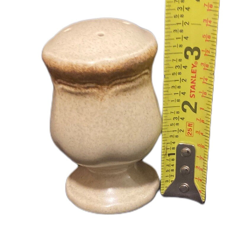 Vintage Salt & Pepper Shaker Mikasa WHOLE WHEAT Stoneware Japan Set