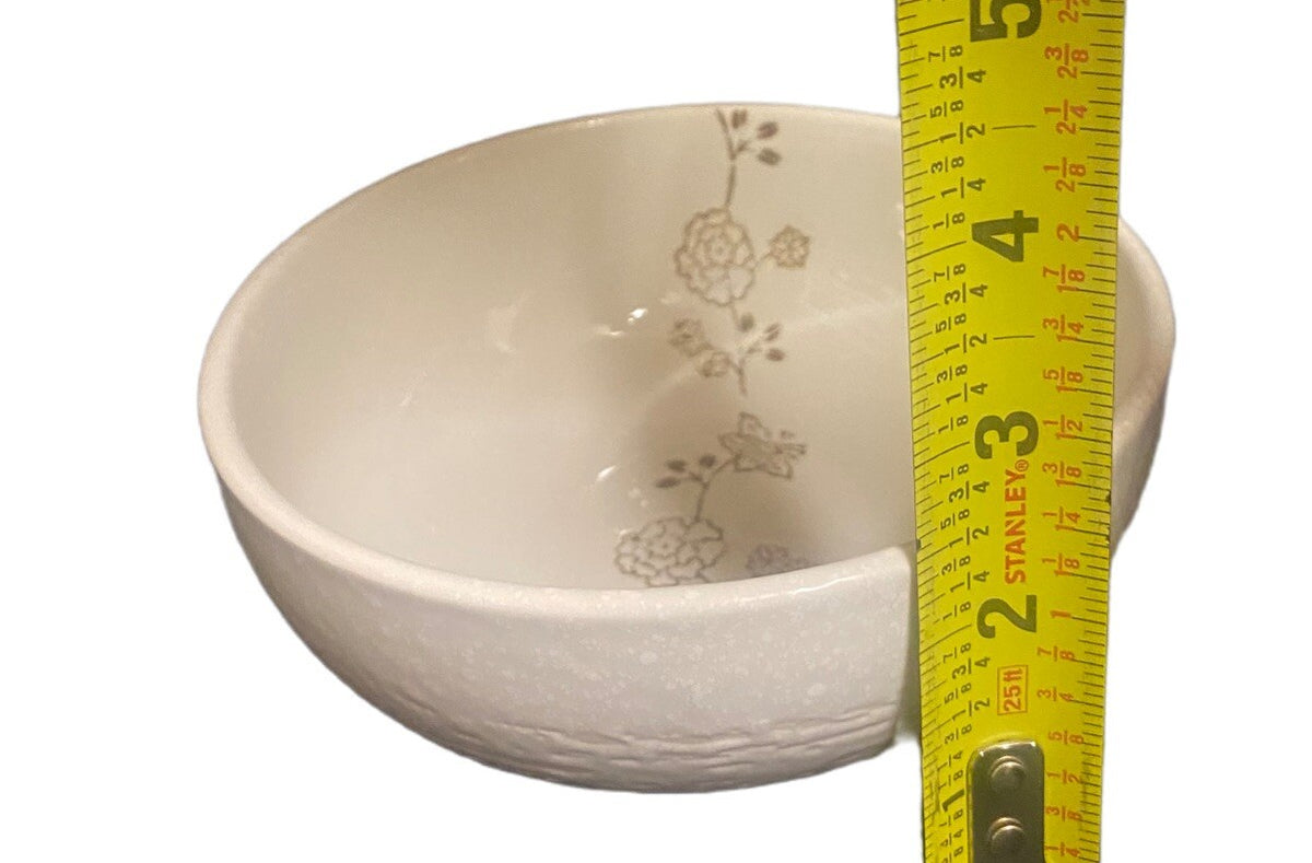 4-Vintage KoTo Bowls Rice Noodle Soup Fruit Cup Ceramic Japan Blossom Flowers