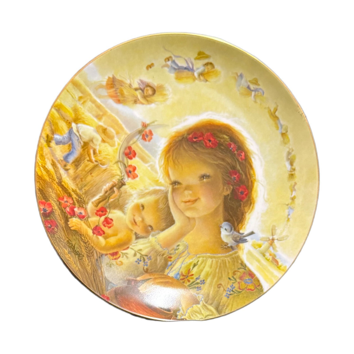 Vintage Juan Ferrandiz Plate SUMMER'S GOLDEN HARVEST Collector 1982 Schmid #1406