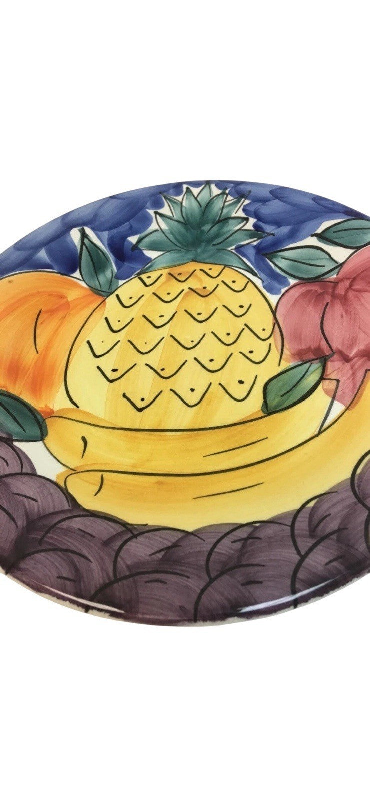 Vintage Pier 1 Italian Hand Painted Fruit Salad/Dessert Plates Set of 8