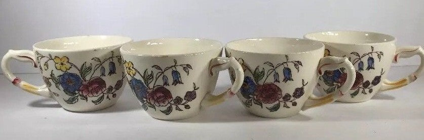 Vintage Vernon Kilns MAY FLOWER Hand Painted Dinnerware Collection USA