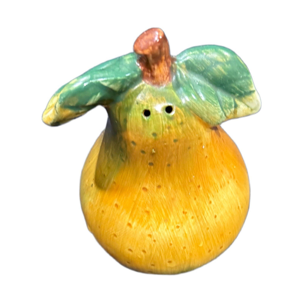 Sakura Apple Pear Salt & Pepper Shakers Set Hand Painted Ceramic Vintage