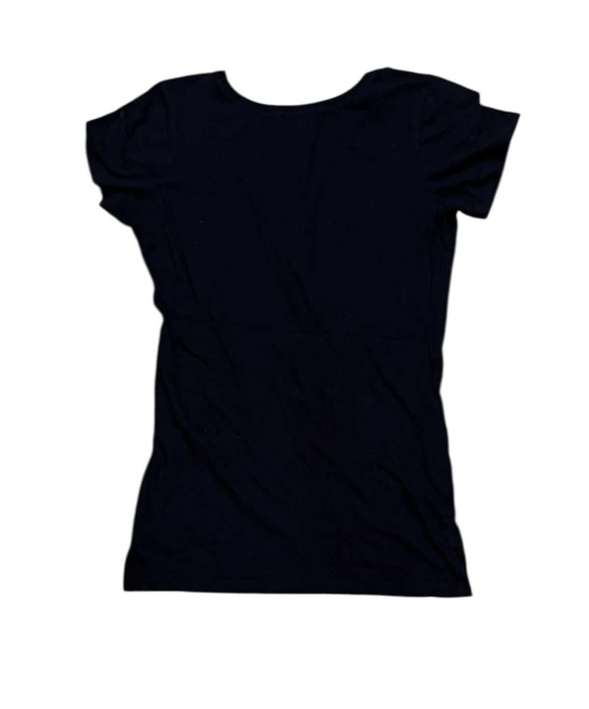 Guess Jeans Women's Black T-Shirt Silver Embellished Wonder Passion Freedom L
