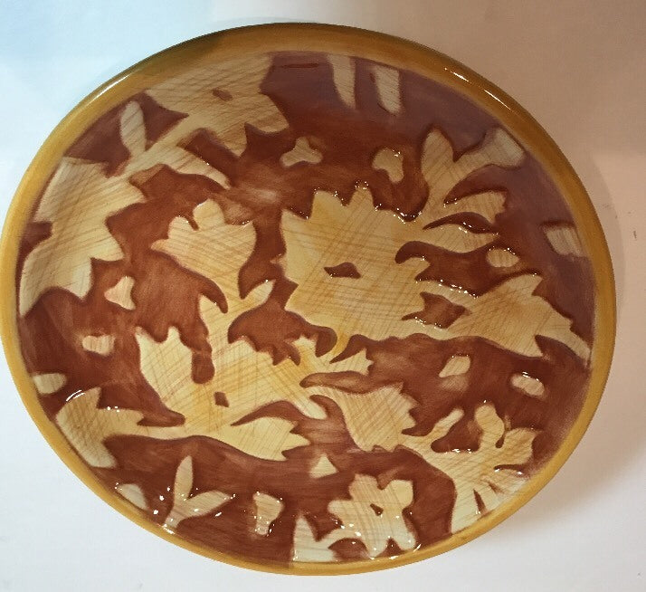 Fitz And Floyd DEL VINO FLOWERS 4-Dessert Plates 6 1/4”D Bread Appetizer Dishes