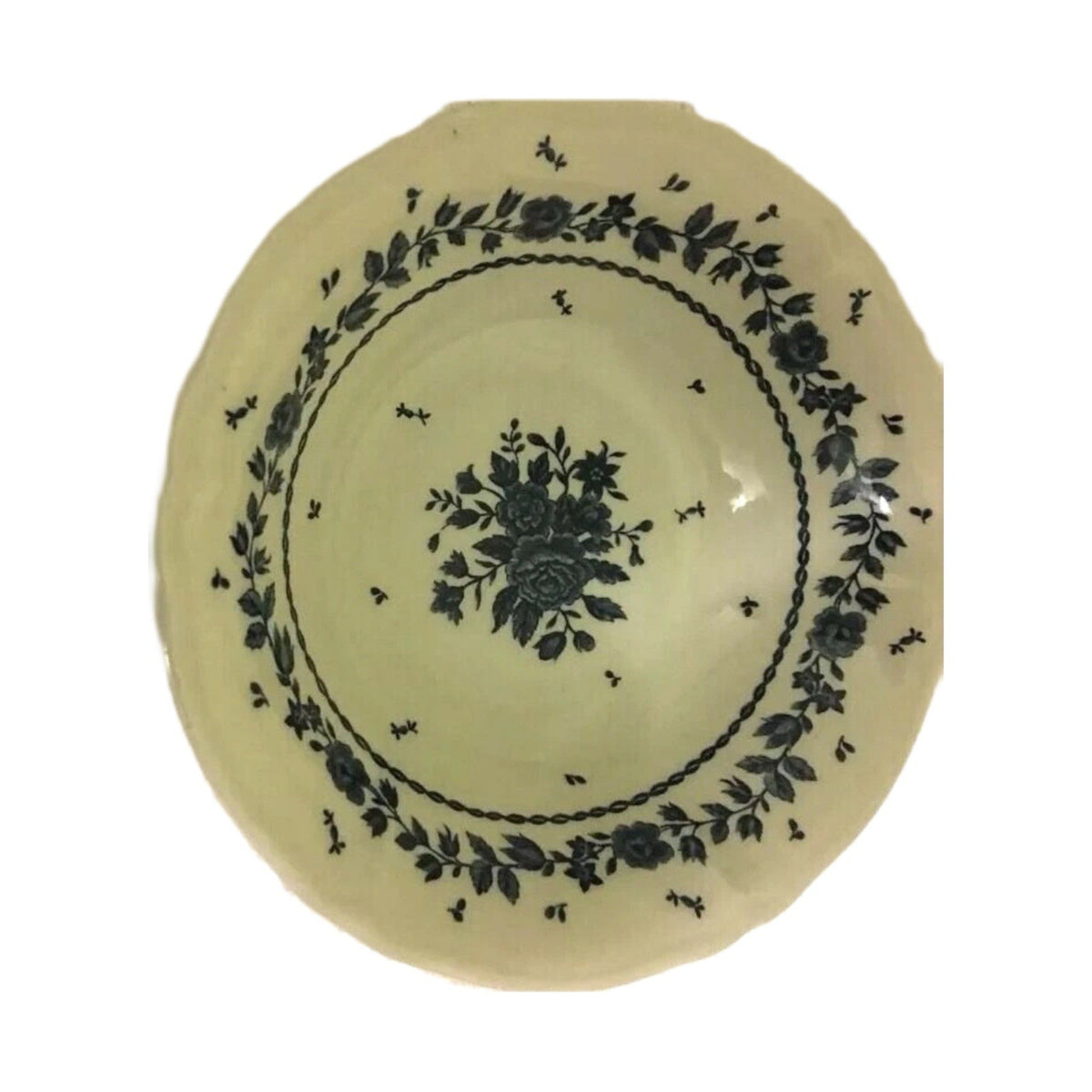Nikko TABLE MATES Set of 4- Soup/Cereal Bowls Rare Blue Flowers 6 1/4" D