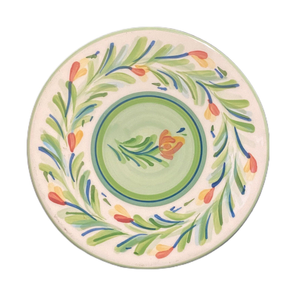 Gail Pittman 1-Dinner Plates 1-Green Trivet SIENA GARLAND Floral Southern Living