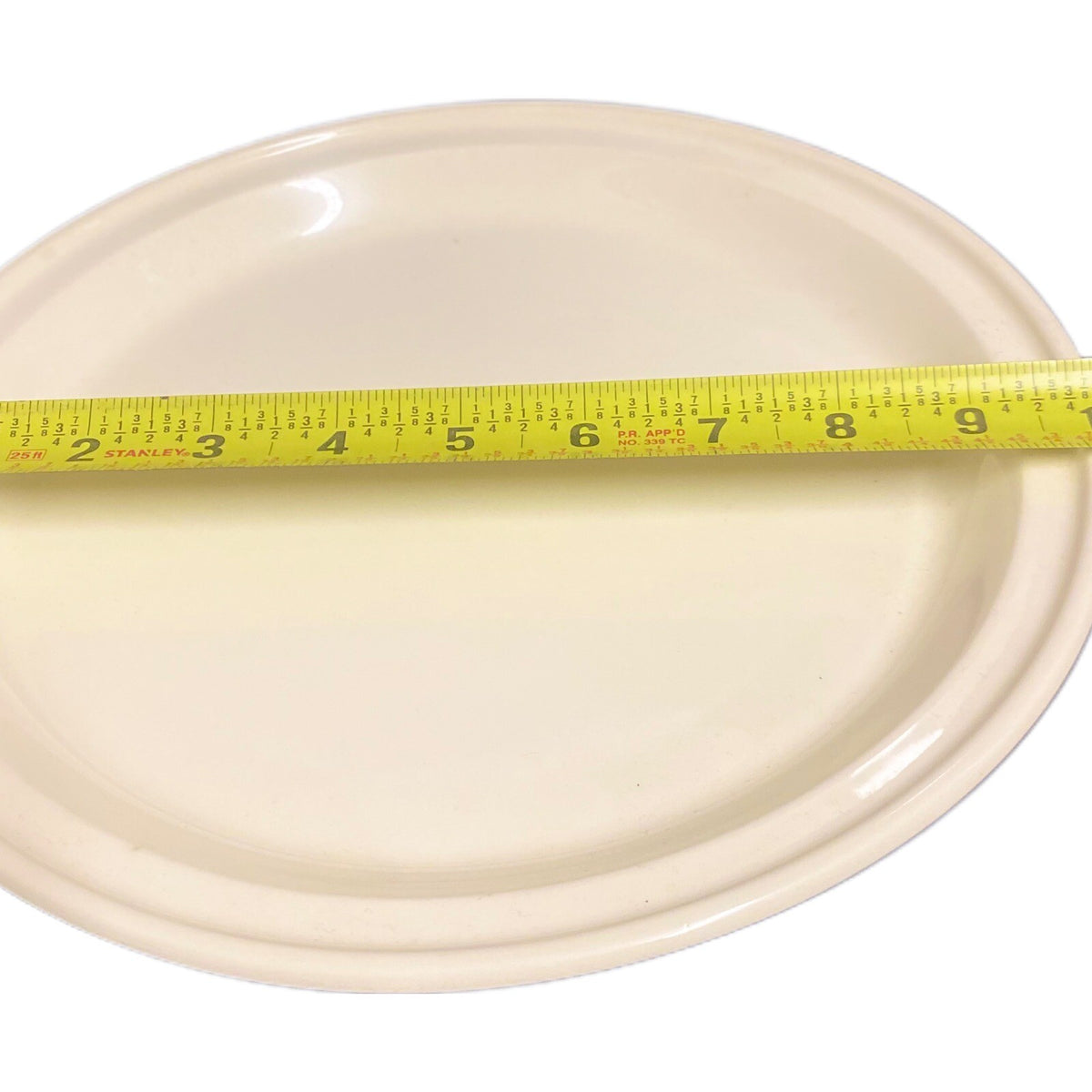 3-Dinner Plates Cream Unbranded Similar To LAUFFER Brand Dinnerware